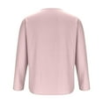 thumbnail image 4 of ZyeKqe Long Sleeve Shirts for Men Casual Summer Solid Color Beach Tops Lace-Up Crew Neck T-Shirts, 4 of 9