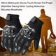 thumbnail image 4 of Guantes de moto para hombre Pantalla táctil Guantes de ciclismo con dedos completos Guante Eccomum Mitones, 4 of 5