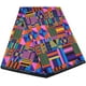 thumbnail image 1 of Tela africana de 6 yardas (por yarda) - 45 pulgadas de ancho. Tela de poliéster estampada con cera Kente colorida, estilo étnico patchwork., 1 of 7