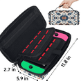 thumbnail image 3 of Herdesigns Vintage Boho Floral Carrying Case for Nintendo Switch 2 with 20 Game Card Slots, Portable Travel Carry Case for Accessories and Console, 3 of 8