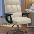 thumbnail image 4 of Eegonomic Comfortable Gaming Chair Leather Cute Study Designer White Bedroom Office Chair Gamer Silla De Escritorio Furniture My Lux Decor Round, 4 of 28