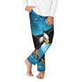 thumbnail image 2 of Xecao Night Sky Forest Bald Eagle Print Teenagers' Pajama Pants Long Sleep Pants Soft Elastic Waist Pajama Bottoms Elastic waist with 2 Pockets 5-16 Years-XS(5-6), 2 of 6