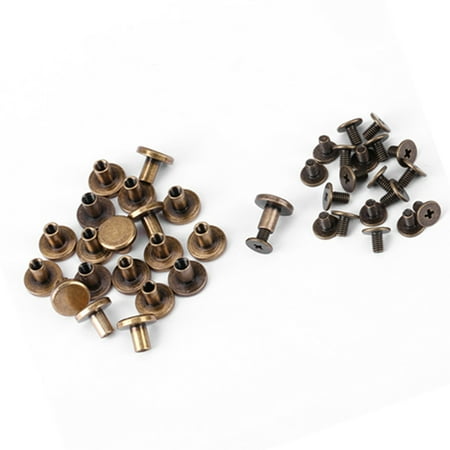 

Rivet Nut Tool Kit Leather Rivet Brass Rivets Flat Head Rivets For Home For Luggage For DIY For Repairing Works