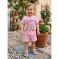 thumbnail image 4 of BemeyourBBs Toddler Baby Girl Back To School Outfit 4 5 6 7 8 9 10 Years Pre Kindergarten Outfit Baby Girl Summer Good Say I'm Ready for Pre-K Clothes Short Sleeve T Shirt Top and Pockets Shorts Set, 4 of 9