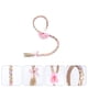 thumbnail image 4 of 1 pieza de diadema con trenzas para peluca creativa para niña (rosa), 4 of 7