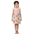 thumbnail image 6 of Girls Dress Lots Of Love Sleeveless Dress for Girls Hem A-Line Casual Sundress, 6 of 7