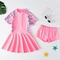 thumbnail image 2 of Gibobby Toddler Girl Swimsuit Girls One Piece Swimsuits Adjustable Strap Bathing Suits Teen Girl Swim Suit Kids Padded Swimwear(7-8 Years,Pink), 2 of 6