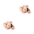 thumbnail image 1 of Advancent Flores artificiales sin olor de bajo mantenimiento y amigables con las mascotas, seguras para gatos y perros, decoración DIY para el Rosado 2Conjunto, 1 of 6
