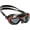 Black/Black/Red, variant on cressi planet goggles blue/white detail de202620
