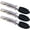 Black, variant on Small Tongs with Silicone Tips 7-Inch Mini Serving Tongs-7-inch 3pcs Black