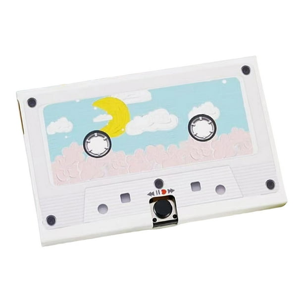 Casete de audio clásico antiguo para grabar, libro de visitas, casete de audio para fiestas Estilo C