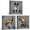 ANS120, variant on Apicoture 3 Piece Elephant Baby Canvas Wall Art Picture Painting Wall Art Print Kids Room Decor 12"x16"x3 Panels