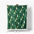 thumbnail image 4 of Christmas Sherpa Flannel Blanket Throw, Christmas Green Tree Soft Fuzzy Plush Cozy Fleece Blankets for Couch Sofa Bed Lounging, Ideal Gifts for Adults Wife Self, 50x60, 4 of 6