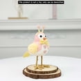 thumbnail image 5 of Junepar Desktop Ornament 8" Easter Bird Figurine Cute Chick Doll with Heart & Floral Design Adorable Bird for Spring Home Tabletop Easter Centerpiece & Farmhouse Decor, 5 of 6