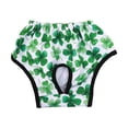 thumbnail image 2 of Naierhg Dog Menstrual Pants Reusable Printed Dog Diapers Breathable Pet Sanitary Panties Elastic Waist Puppy Hygiene Pants for Cats Dogs Green, 2 of 8