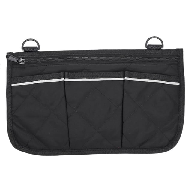 Polyester Wheelchair Organizer Bag with Multiple Pockets for Phones Keys Essentials Universal Fit Side Storage