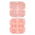 thumbnail image 1 of Molde para Cubitos de Hielo de PingüIno, Bandeja para Cubitos de Hielo con Formas Divertidas, Haga 4 Lindas Bolas de Hielo de PingüIno para Bebidas, CóCteles, Café Helado, Rosa, 1 of 5