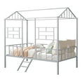 thumbnail image 3 of Furniture of America Trusten Kids House Design Silver Twin Loft Bed, 3 of 5