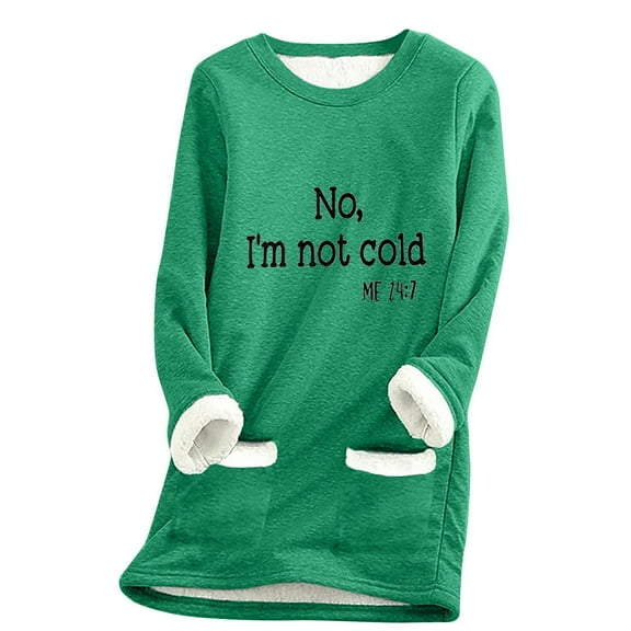 2025 Women Long Sleeve Thermal Pullover Winter Warm Shirts Fleece Lined Pajamas Tops Soft Fuzzy Loungewear