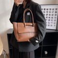 thumbnail image 2 of Bolso grande para mujer, moderno bolso de mano de estilo coreano de gran capacidad, bolso de mano retro para viajeros, 2 of 6
