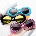thumbnail image 4 of Oval Mod Retro Vintage Gafas de sol Lente redonda Sincero  Hogar, 4 of 5