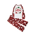 thumbnail image 5 of REORIAFEE Christmas Family Pajamas Matching Sets Funny 2 Piece Kids Boys Girls Loungewear Long Sleeve Top and Pant Plaid Soft Lightweight Sleepwear Red 2-10T, 5 of 7