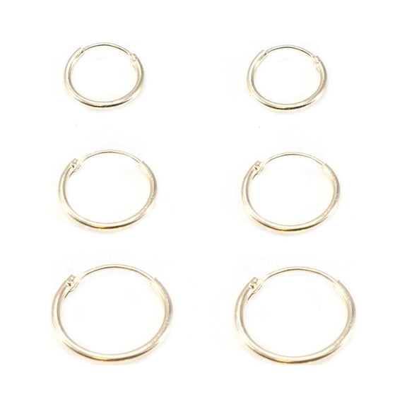 Luxe Modz Hinged Hoop Earring Vintage Look Gold Plated 22G Perfect for Nose, Cartilage, Helix, Rook Piercings Jewelry for Women Men Sold Each