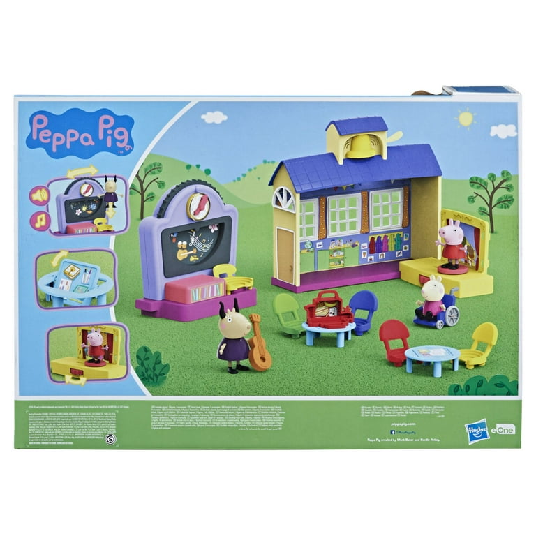 Peppa Pig's House Playset with 4 Figures Fold Out House with Carrying  Handle