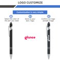 thumbnail image 3 of Metal 2-in-1 Ballpoint Pens Bulk Pack Promotional Custom Logo School Office Stationery, 3 of 7