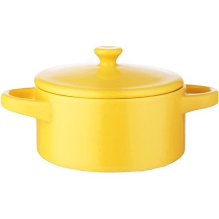 

PIKADINGNIS Candy-Colored Snack Bowl with Lid 4-Inch Dessert Bowl Egg Custard Bowl