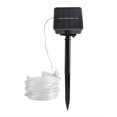 thumbnail image 1 of Tubo de luz LED de alambre de cobre solar para exteriores, tubo de arcoíris, luz navideña para decoración de patio, 1 of 6