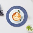 thumbnail image 2 of Paokuoon Heat Resistant Table Mat 2 Pcs Round Table Mat Set Woven Placemats Dining Table Non Slip Coasters Heat Resistant Bowl Pads Drink Anti scalding Drink Mat, 2 of 7