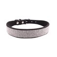 thumbnail image 1 of POINTERTECK Rhinestone Dog Collar  Cute Dazzling Sparkling Soft Suede Leather Dog Cat Rhinestone Collar Crystal  Pet Dog Puppy Collar, 1 of 5