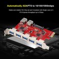 thumbnail image 4 of PCI-E to 5-Port USB 3.0 and 2-Port USB 3.0 RJ45 1Gbps Integrated Expansion Card Adapter VIA, 4 of 4