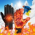 thumbnail image 5 of Fnochy Clearance Winter Warm Gloves Touchscreen, Windproof Sports Gloves for Cycling, Running, Skiing, Hiking - Double Fleece Liner, High Sensitivity, Superior Dexterity, Durable Design, 5 of 8