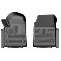 Husky Liners 18151 Weatherbeater Floor Mats Fit 2024-2025 Chevy Silverado EV/GMC Sierra EV w/ Multi-Pro Midgate Front Row Liners 2pc Black