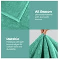 thumbnail image 4 of Premium 100% Micro-Polyester Fleece Blanket, Ultra-Plush , Soft, Breathable, All-Season, Perfect for Bed or Couch, Blanket Set , Twin, Turquoise by Blue Nile Mills, 4 of 7