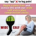thumbnail image 2 of MesaSe Plus Size Compression Socks for Women-3 pairs Wide Calf Knee High Compression Socks Support for Circulation 3XL, 2 of 6