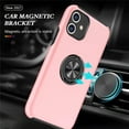 thumbnail image 3 of SZMLOGB Phone Case for iphone 11(6.1") with Ring Holder Shock Resistant Scratch Resistant PC Silicone Heavy Duty Protective Case-pink, 3 of 6