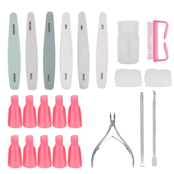 Removedor De Uñas, 13 Uds., Juego De Herramientas Para Quitar Uñas, Tira De Pulido, Toallita De Papel, Tijeras Para La Piel Muerta, Kit Para El Hogar ANGGREK Nail Polishing Strip