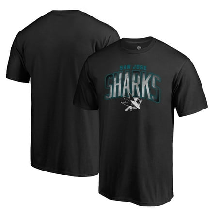 San Jose Sharks Fanatics Branded Arch Smoke T-Shirt -