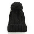 thumbnail image 2 of SSLR Adult Winter Pom Pom Beanie Hats for Men Women Knitted Warm Cap Outdoor, 2 of 6