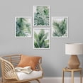 thumbnail image 3 of PixonSign Framed Wall Art Tropical Jungle Plants Green Leaves Prints, Set of 4 Nature Wildernes Paintings, Minimalism Wall Décor, Adhesive Canvas Poster for Home Decor - 11"x14" White, 3 of 5