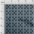 thumbnail image 1 of oneOone Cotton Silk Fabric Check Ikat Print Sewing Fabric BTY 42 Inch Wide, 1 of 4