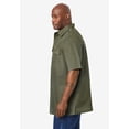 thumbnail image 3 of Boulder Creek By Kingsize Men's Big & Tall Short Sleeve Pilot Shirt, 3 of 6