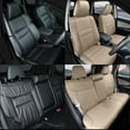 thumbnail image 4 of IKABEVEM Seat Covers Custom Fit Honda CR-V 2015 2016 Full Set Faux Leather(5 Seats, Beige), 4 of 7