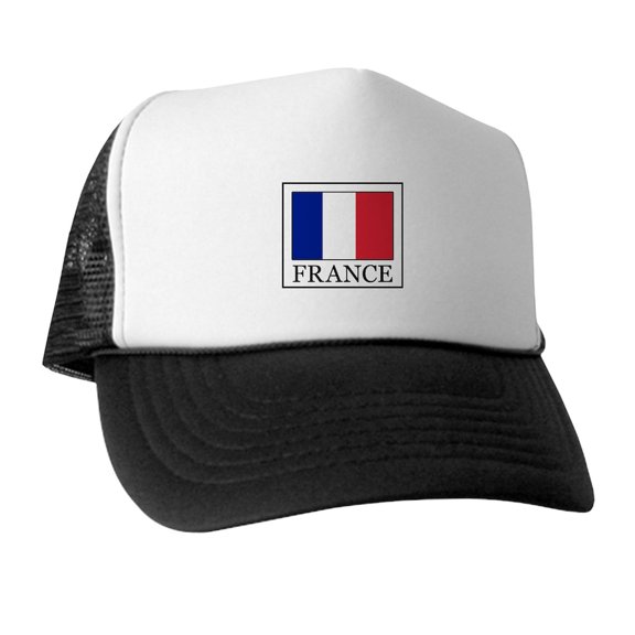 CafePress - France - Adjustable Unisex Printed Trucker Hat with Mesh Back