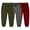 Army Green+Gray+Red, variant on Hpgjzj 3 Pack Unisex Kids Sweatpants,Toddler Baby Cotton Active Jogger Pants, Kids Boys Girls Elastic Waist Athletic Pants