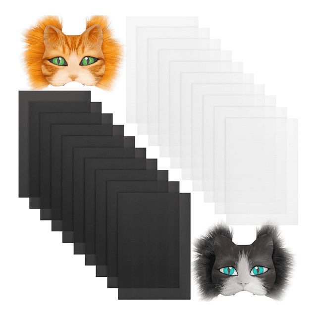 20pcs Plastic Mesh Fursuit Waterproof Printable Mesh Canvas Sheets,DIY Fur Costume Cosplay