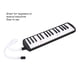 thumbnail image 4 of 32 Teclas melodica, Teclado de piano con boquilla y tubo, instrumento musical, liviano, portátil, para niños y principiantes regalos soprano, tubo dobles, bolsa de transporte, 4 of 7